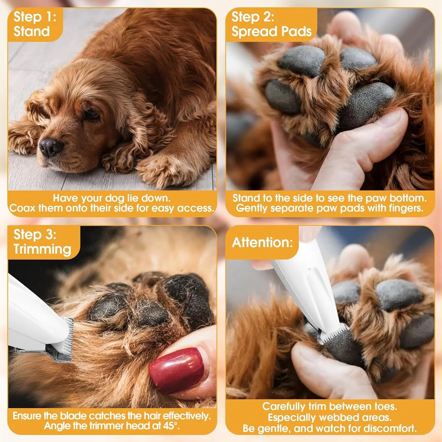 Professional 18mm Electric Pet Grooming Clippers with LED Display - Rechargeable Precision Trimmer for Paws, Ears, Rump, and Eyes